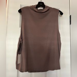 ARITZIA/BABATON COWL NECK SLEEVELESS TOP NWT L